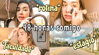 Vlog - Minha Rotina - Faculdade, Estágio, Gravação, Makes, Namoro Bruna Barros