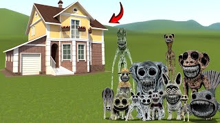 ALL ZOONOMALY ALL MONSTER FAMILY vs HOUSE in Garry's Mod !