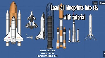 how to load sfs blueprints into sfs game with tutorial #sfs #spaceflightsimulator #blueprint #rocket