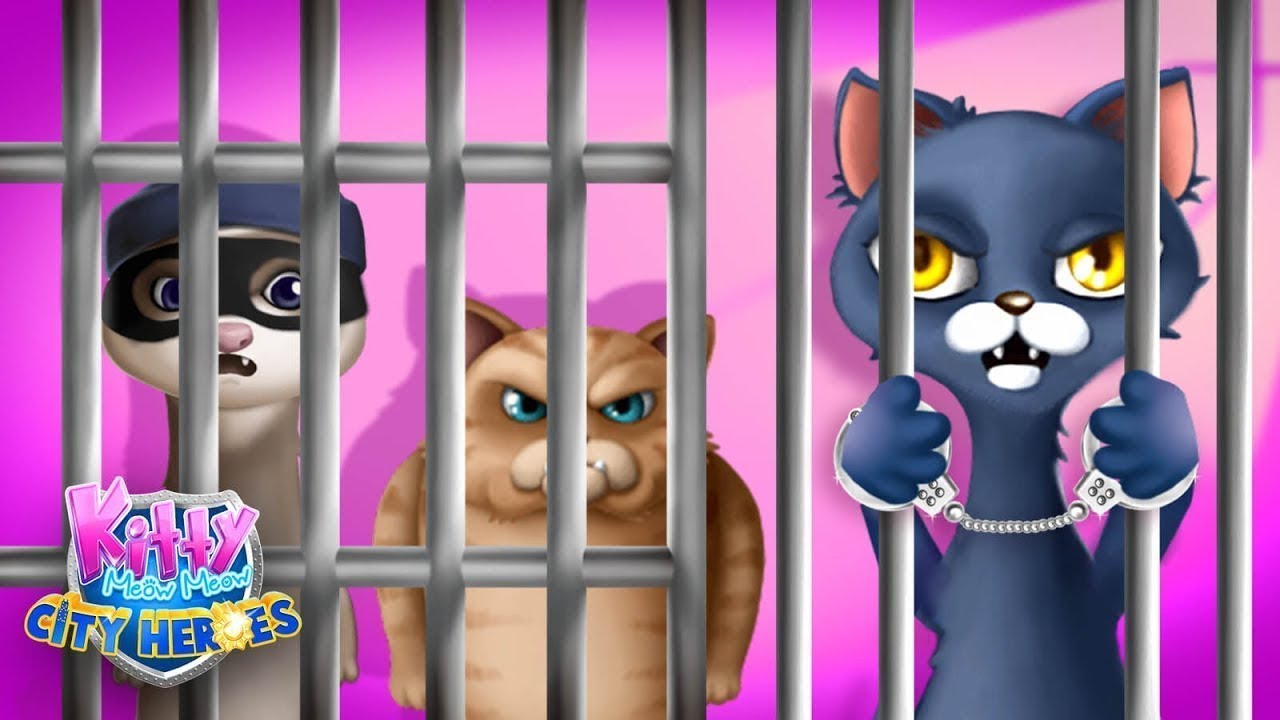 Fun Play Kitty Meow Meow City Heroes! - Cats to the Rescue - TutoTOONS Games for Kids