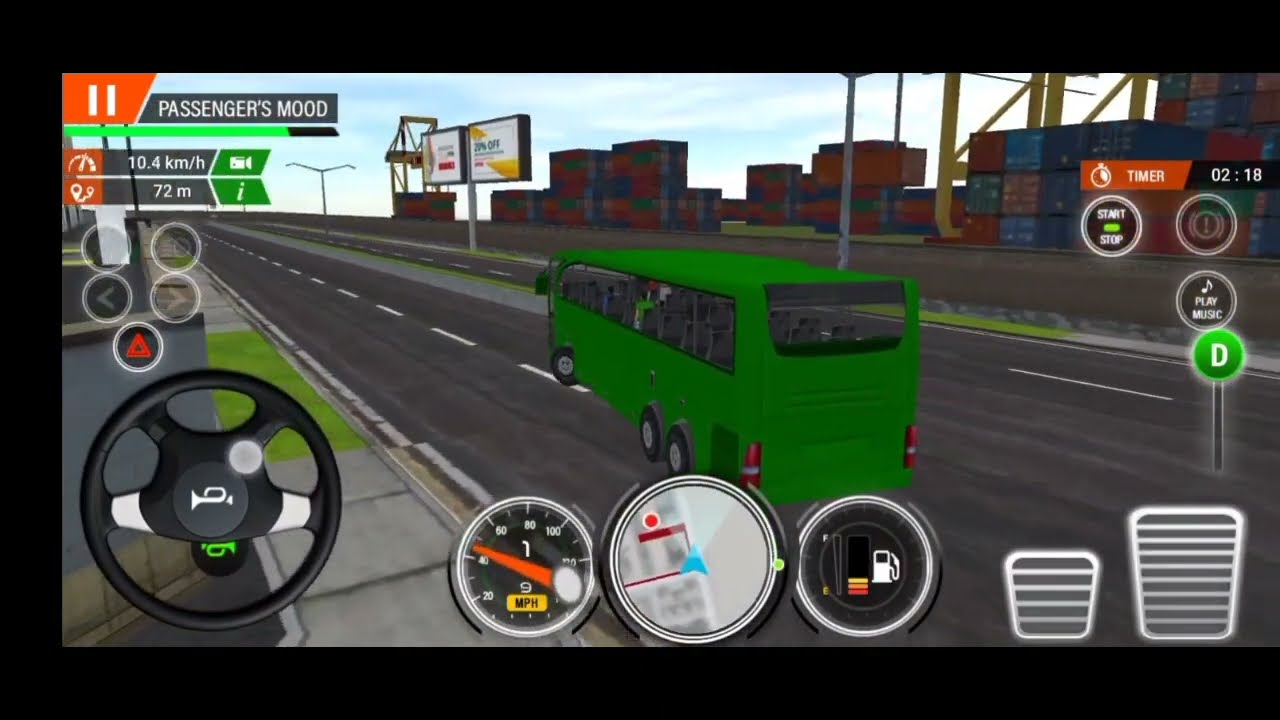 simulates bus driving | city coach realistic bus driving | Bus driving simulator games