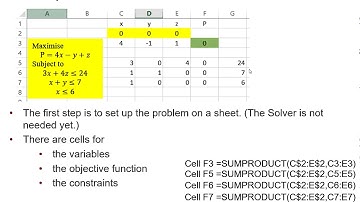 MEI Modelling with Algorithms: Linear programming 2-5