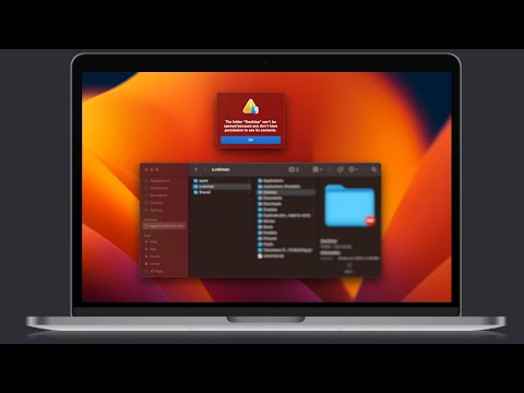 Folder can't open don't have permissions on Mac OS Ventura 13.2.1