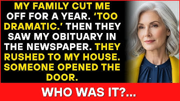 Ze zagen mijn overlijdensbericht in de krant en kwamen snel naar ons toe – maar toen ze klopten, ...