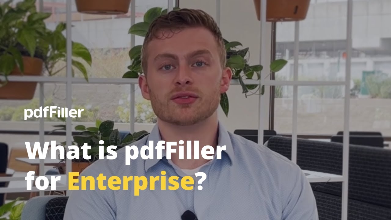What Is PdfFiller For Enterprise YouTube
