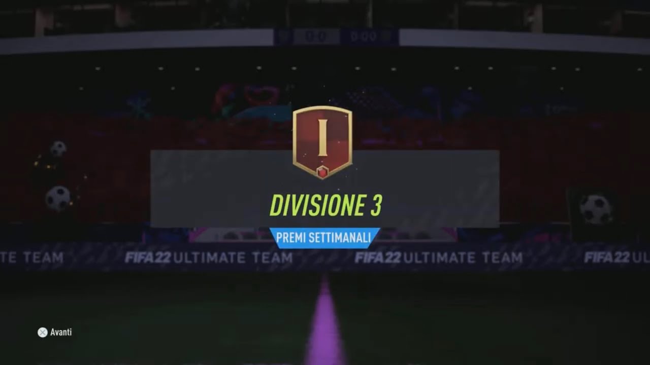 FIFA 22 - WALKOUT - PREMI DIVISION RIVALS - DIVISIONE 3 - LIVELLO 1 - PACK OPENING