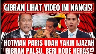 HOTMAN PARIS UDAH YAKIN IJAZAH GIBRAN PALSU!! PERINGATAN KERAS KEPADA FUFUFAFA.!