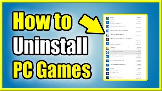 How to Uninstall PC Game on Windows 10 & 11 (Save Space!) screenshot 2