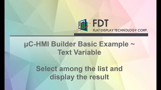 [uC-HMI]Sample 4：Select among the list and display the result