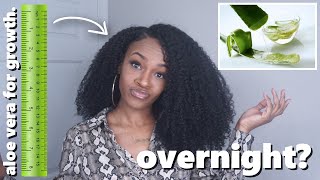 I Tried Aloe Vera & Olive Oil OVERNIGHT? | For Healthy Hair GROWTH &  MOISTURE - YouTube