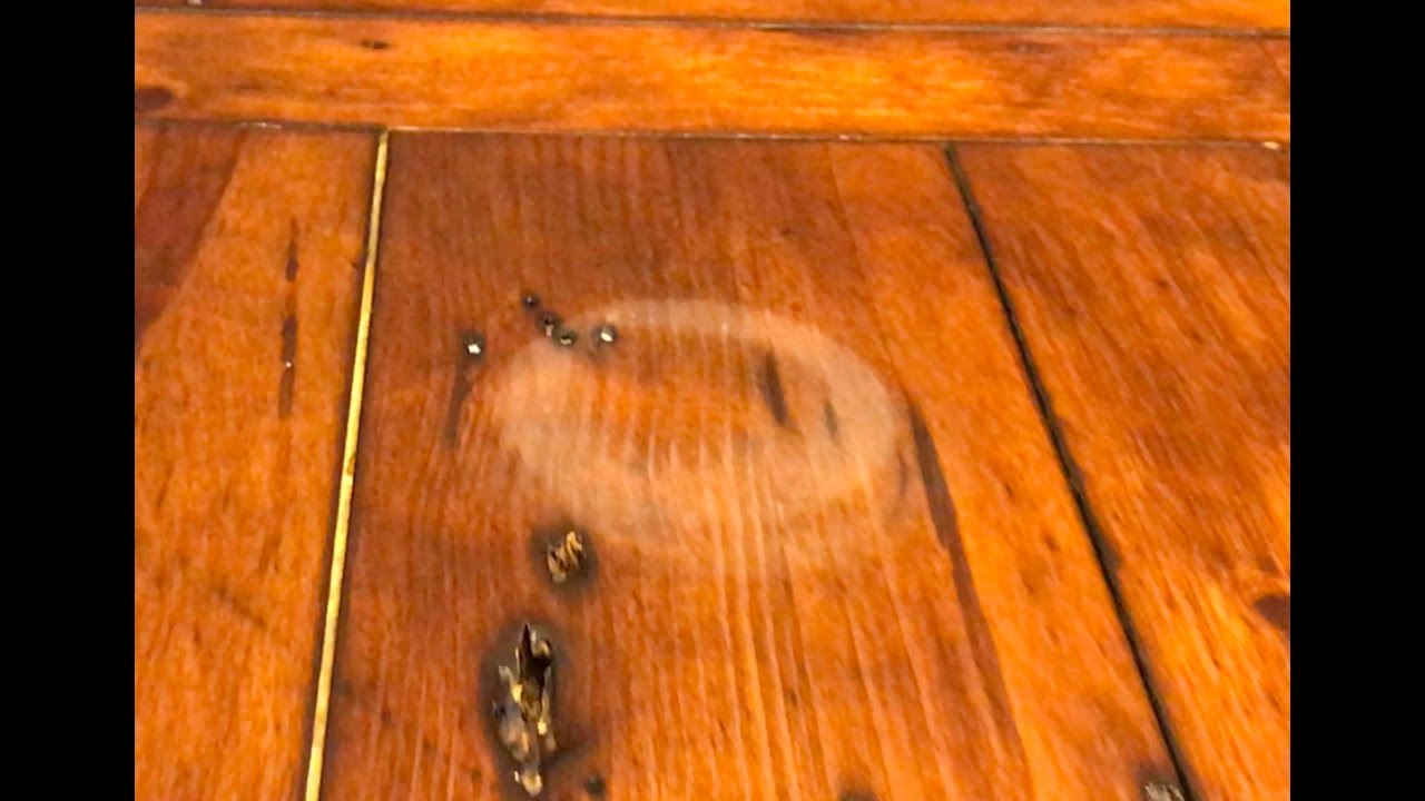 Really Works Remove Water Stains In Wood With A Hair Dryer Youtube