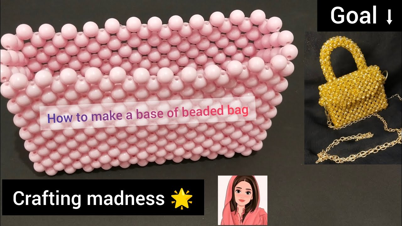 How to make an elegant beaded bag | step by step beginners guide | part 1 | easy beaded bag tutorial