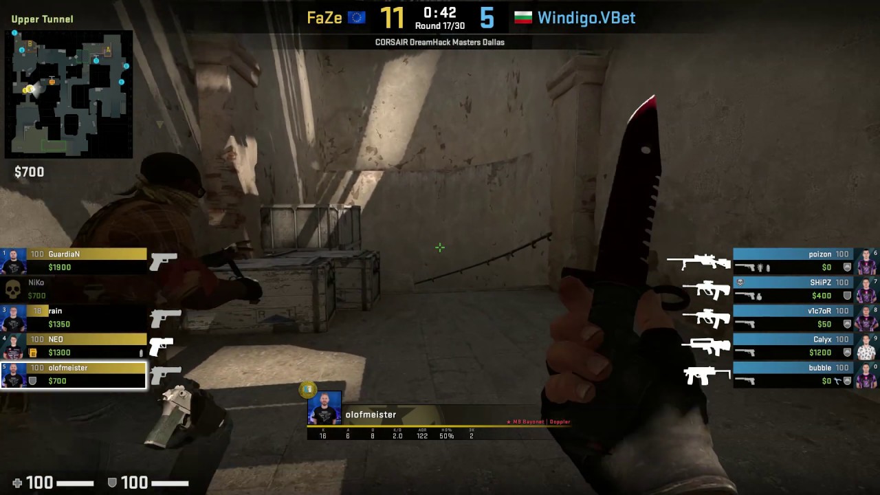 CS:GO POV Demo FaZe olofmeister (26/12) vs Windigo (de_dust2) - YouTube