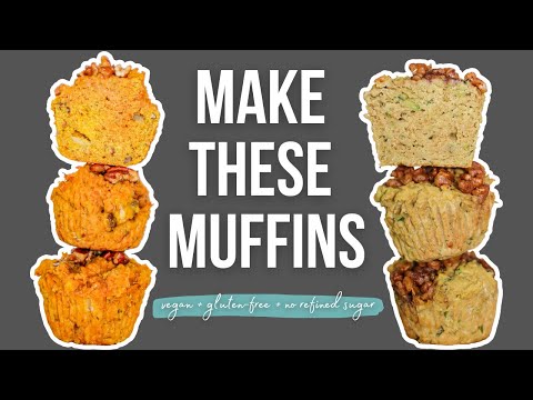 GLUTEN-FREE VEGAN MUFFINS! | 2 easy, delicious and affordable muffin recipes for beginner vegans! 🌱