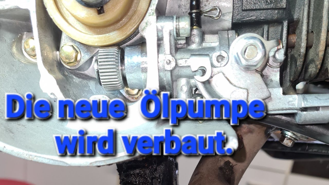 13 Teil / Explorer Race GT 50 / Neue Ölpumpe Vebauen und auch entlüften nicht vergessen.