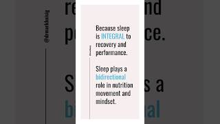 Celebrity #sleep touches EVERY aspect of your recovery & performance. Wealth