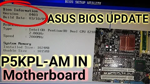 ASUS P5KPL-AM IN Motherboard BIOS update | Bios Version 0403 To 0507 Update Successfully