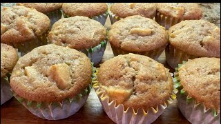 The best soft,moist Apple Banana Muffins.