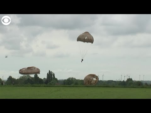 WEB EXTRA:Some World War II veterans participate in parachute drops