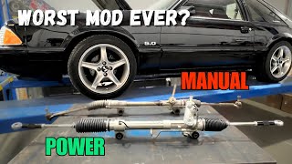 Undoing Ridiculous Modifications  Manual Steering to Power Steering Swap