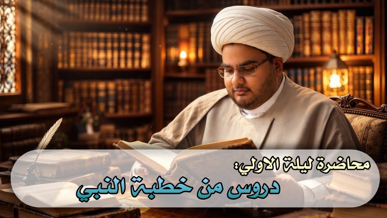 محاضرة ليلة الاولي من شهر رمضان ١٤٤٧ تحت عنوان دروس من خطبة النبي 