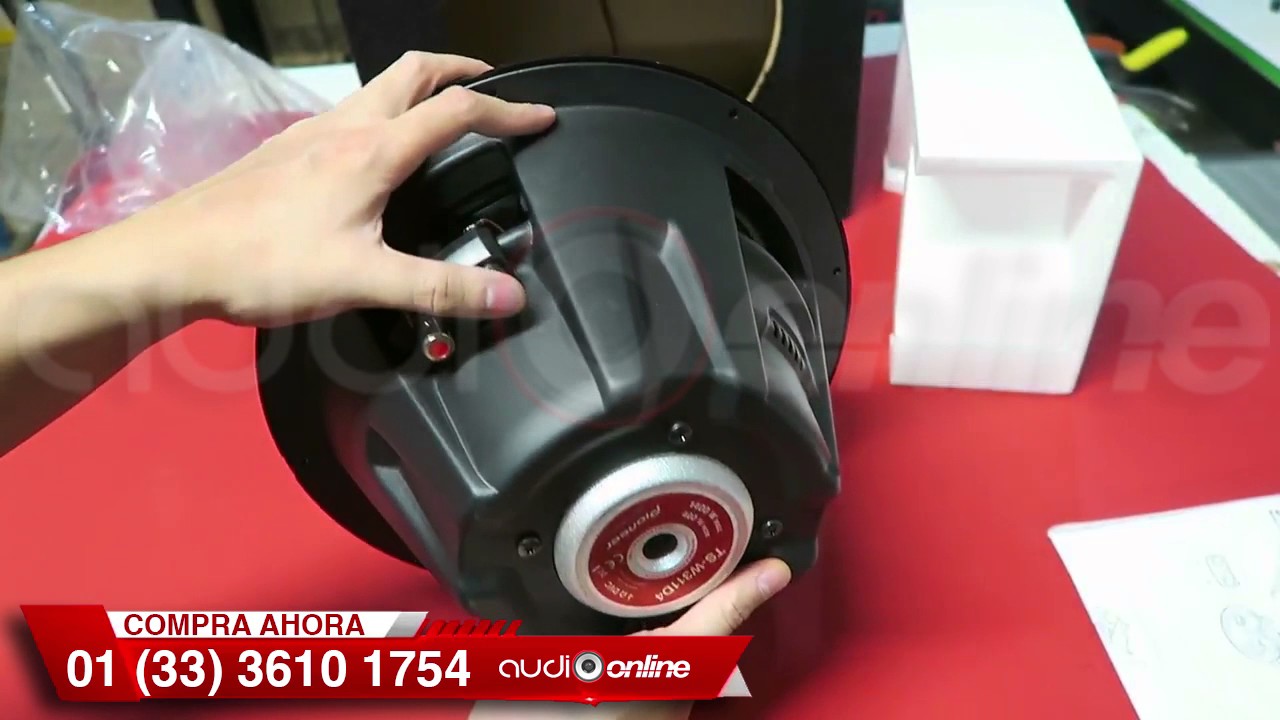 Medieval secuencia gemelo SUBWOOFER DOBLE BOBINA PIONEER TS-W311D4 - YouTube