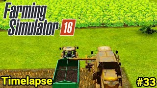 Fs16 Farming Simulator 16 Harvesting And Selling Canola & Feeding Cows Timelapse #33 screenshot 1