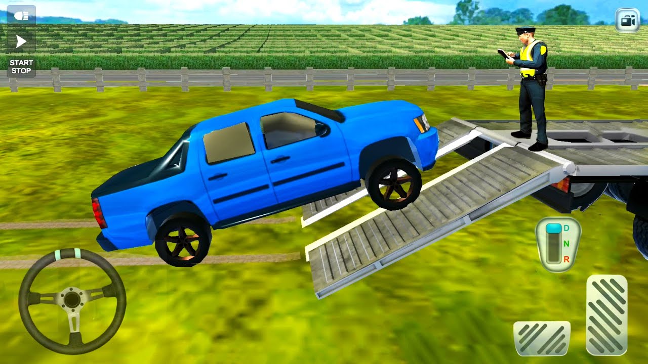 Big Semi Truck Drive Simulation #18 - Toyota Pickups Transporter Simulator - Android Gameplay