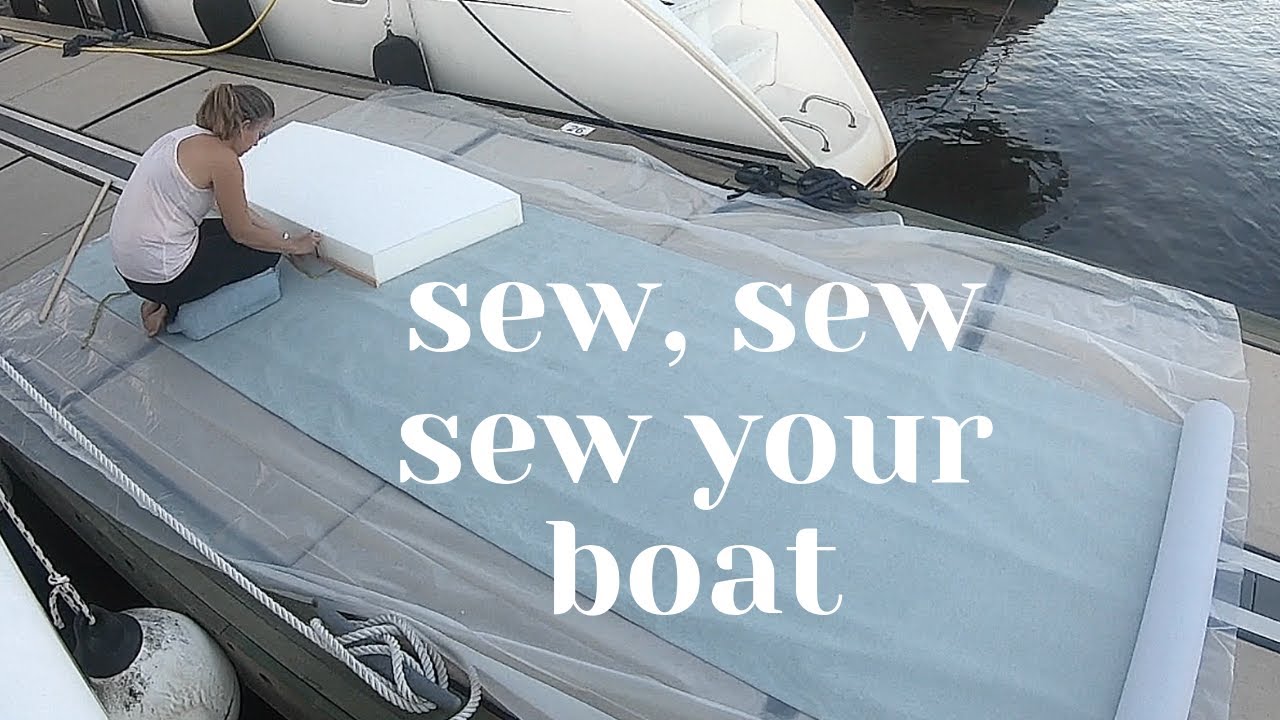 Sewing a boat cushion - free pattern in different sizes