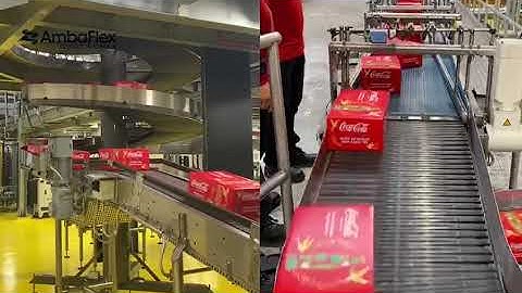 AmbaFlex Spiral Conveyor - Elevating carton packs