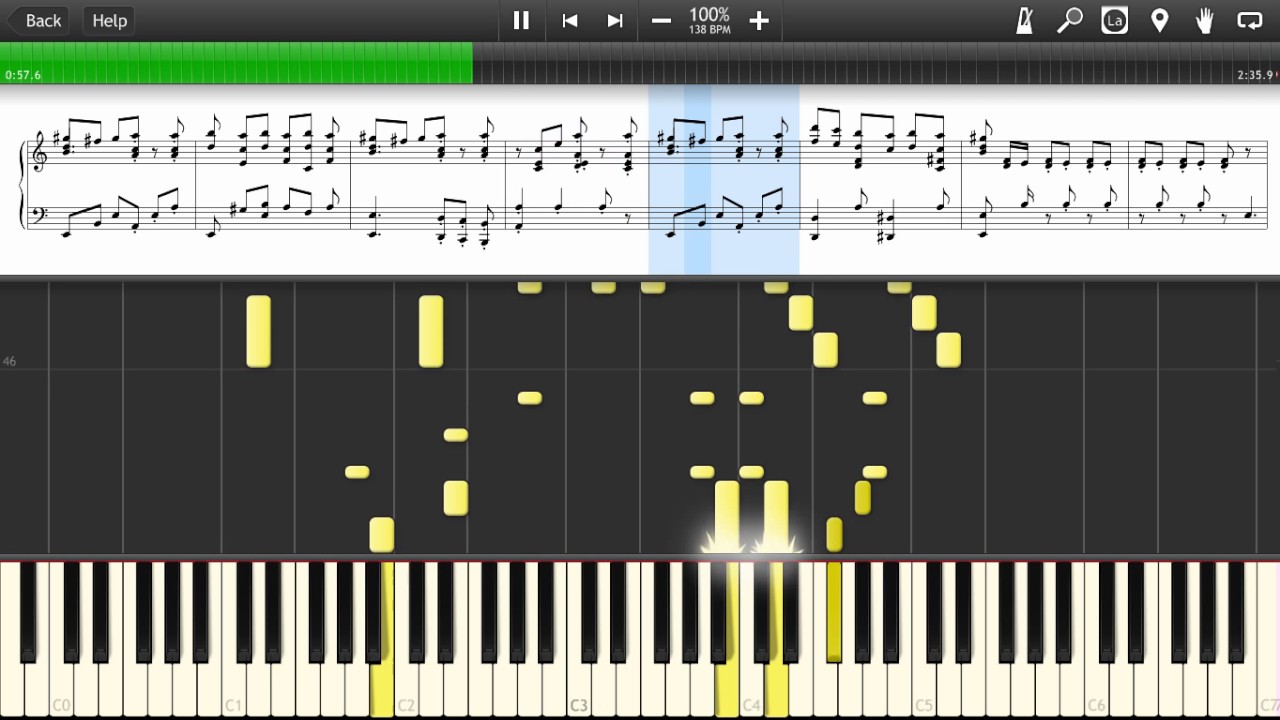 Vamo Alla Flamenco Final Fantasy Ix Piano Collection Synthesia Sheet Music Youtube