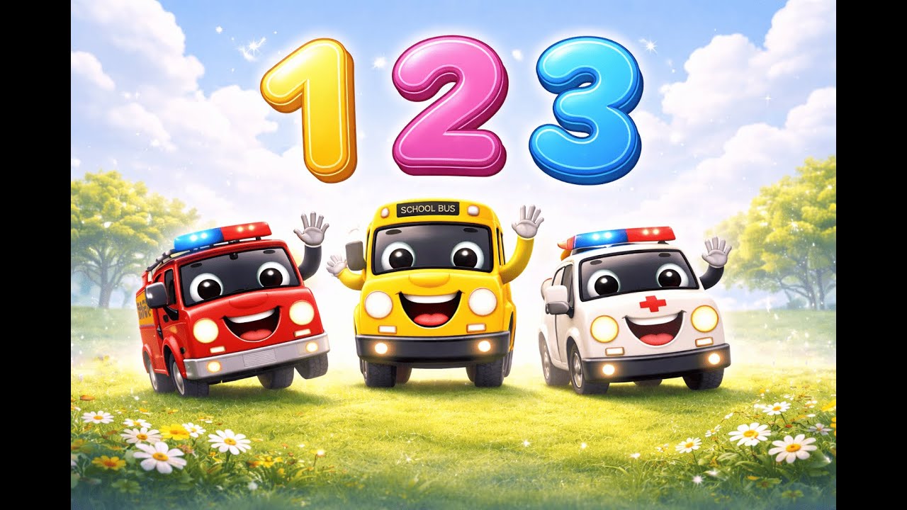 123 Vehicle Song for Kids 🚗🚕 Learn Numbers with Cars, Trucks & Fun Vehicles | Kids Joy Playhouse