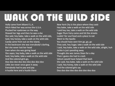 Walk On The Wild Side - Lou Reed - With Lyrics By El Albionauta