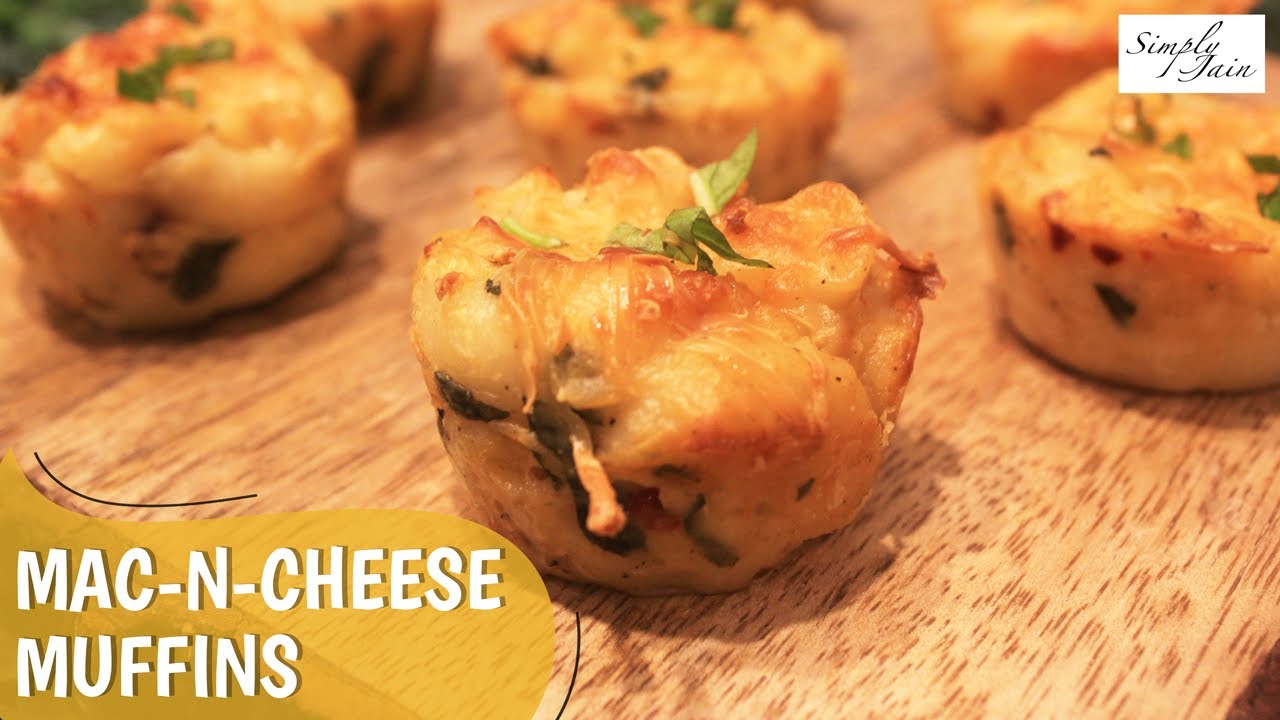 Mac N Cheese Muffins Recipe | How To Make Mac N Cheese | Simply Jain