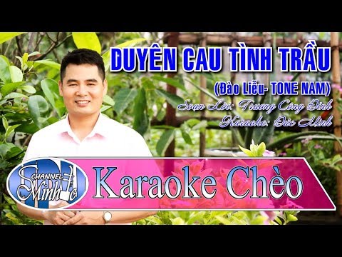 Karaoke Chèo Đức Minh - Duyên Cau Tình Trầu (Đào Liễu - TONE NAM) - SL Trương Công Đỉnh