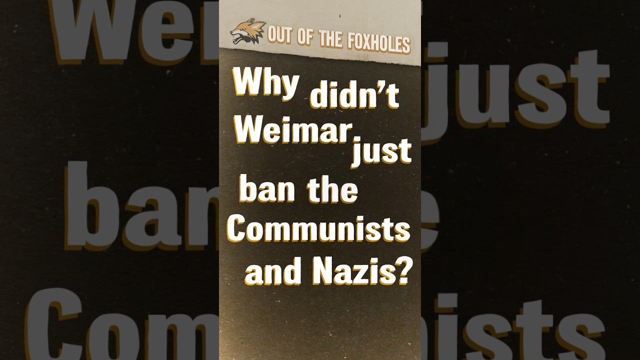 Why Didn’t Weimar Germany Just Ban the Nazis? #OOTF #shorts