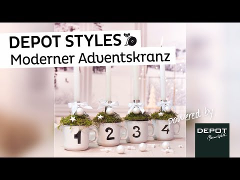 Depot Styles Moderner Adventskranz Aus Tassen Youtube