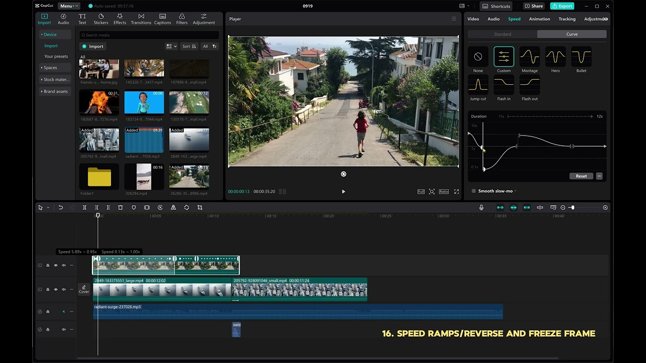 Speed rams, Reverse and Freeze Frames win caput