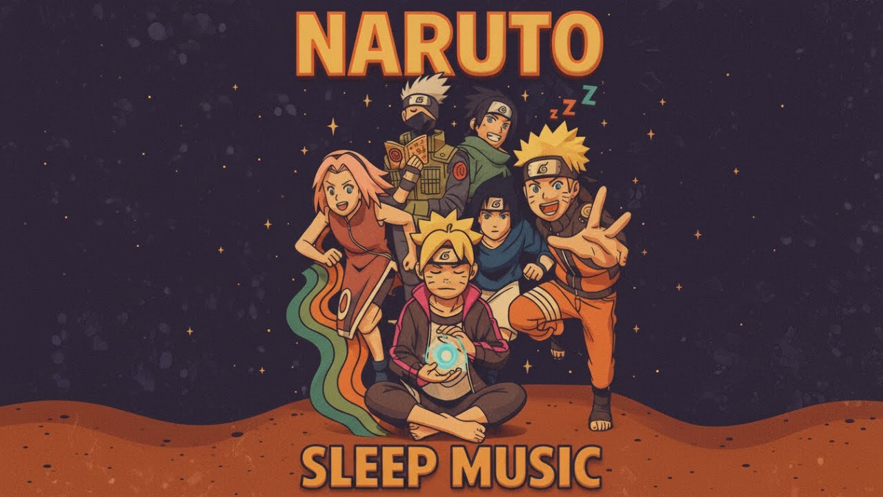 NARUTO STYLE SLEEP MUSIC ★No Ads★ Relaxing Instrumental Music for Meditation & Stress Relief 🌙