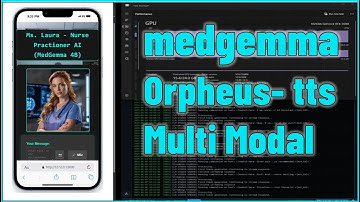Multi Modal Google medgemma 4b with Orpheus TTS - 100% local (Private) Medical Chatbot