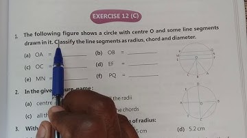 Chapter 12 Exercise 12C Circle (Q1 to Q3)