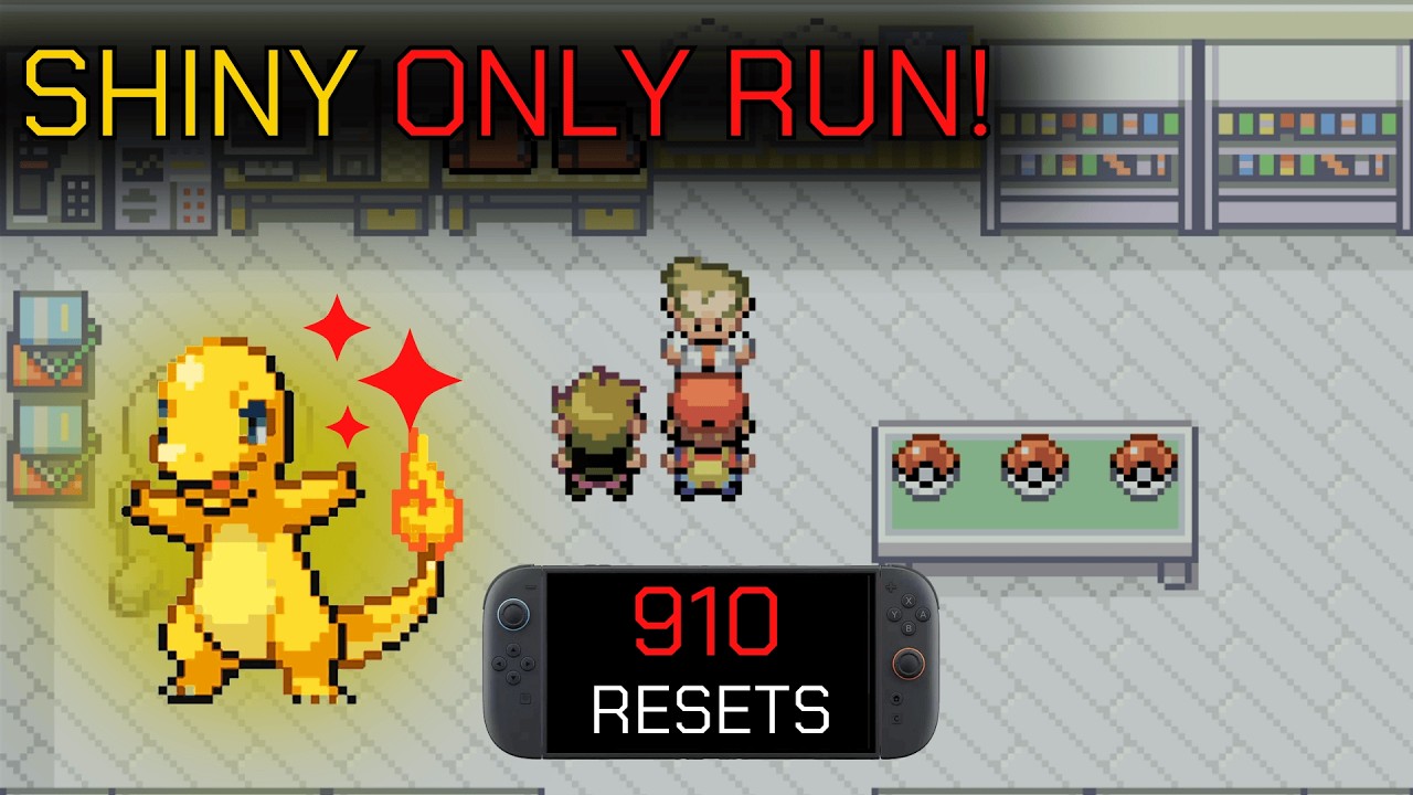 (Vertical) Shiny Hunting Charmander! FireRed/LeafGreen LIVE — Kanto Chill Hangout