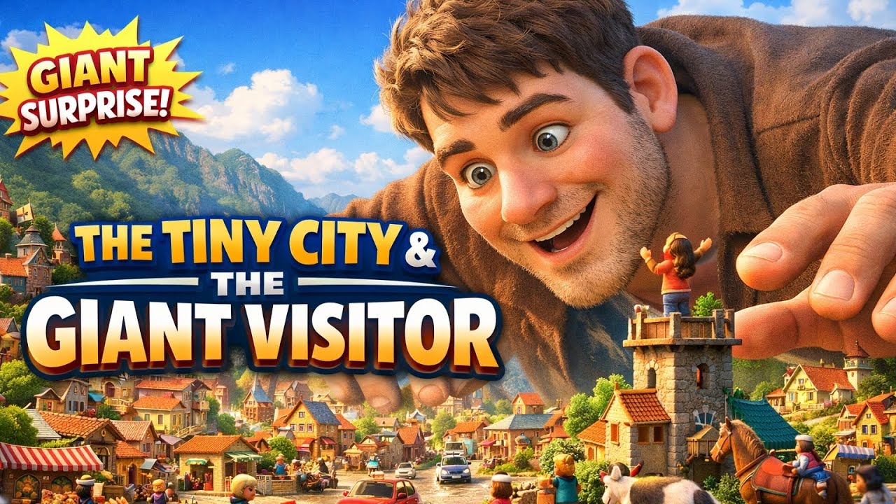 The Tiny City and The Giant Visitor | Miniature World Adventure Story ...