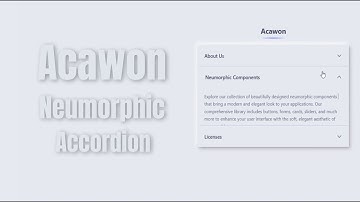 Neumorphic Accordion UI with Smooth Animations | HTML, CSS & JavaScript Tutorial