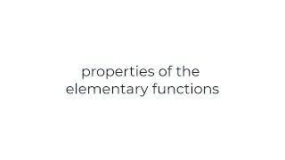 Famous Math 180  Elementary functions properties Profile