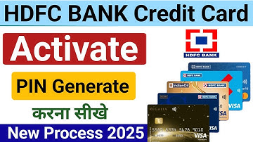 How to Activate HDFC Bank Credit Card Online | HDFC Credit Card PIN Generation