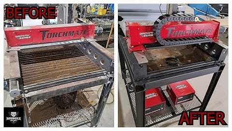 $400 CNC table RESTORATION in 12 minutes | LINCOLN TORCHMATE CNC Plasma table 4000 series 4x4
