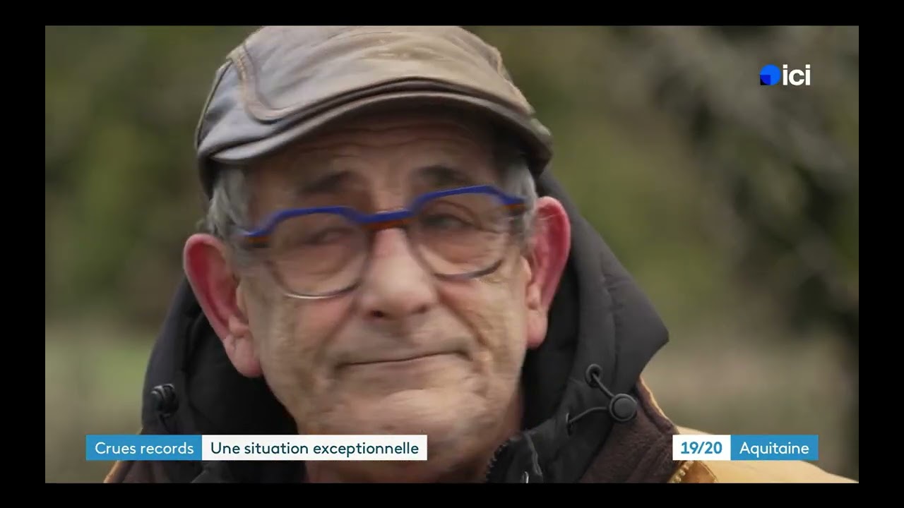 19/20 France 3 Aquitaine - Crue de la Garonne à la Réole | Samedi 14 février 2026