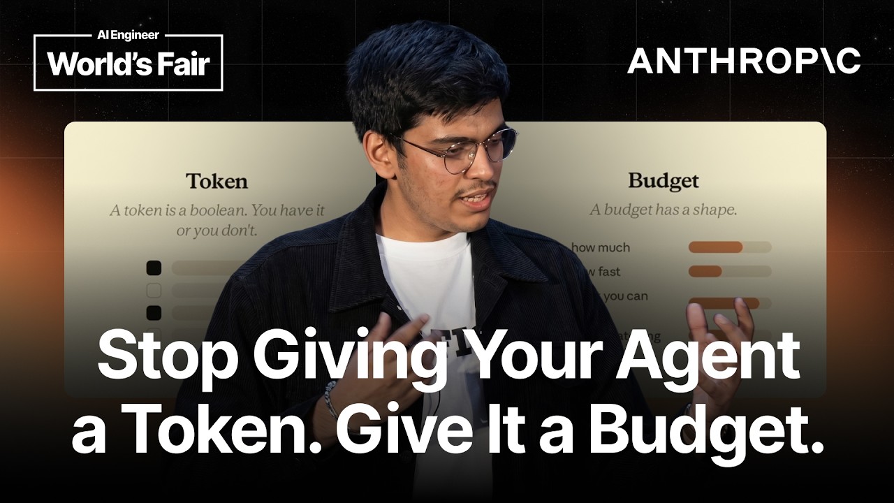 Give the Agent a Budget, Not a Token — Sachin Malhotra, Anthropic