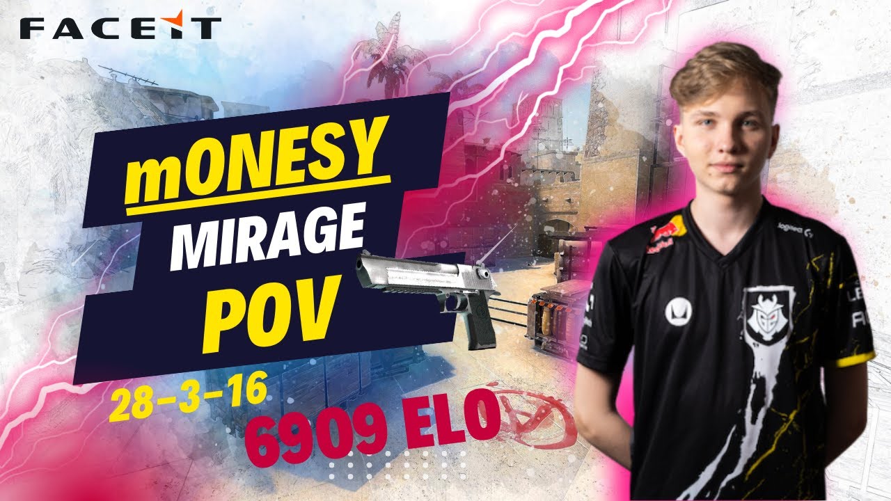 m0NESY 28 Kills! FACEIT 6909 ELO Ranked (Mirage) - CSGO POV 2023/06/04 ...